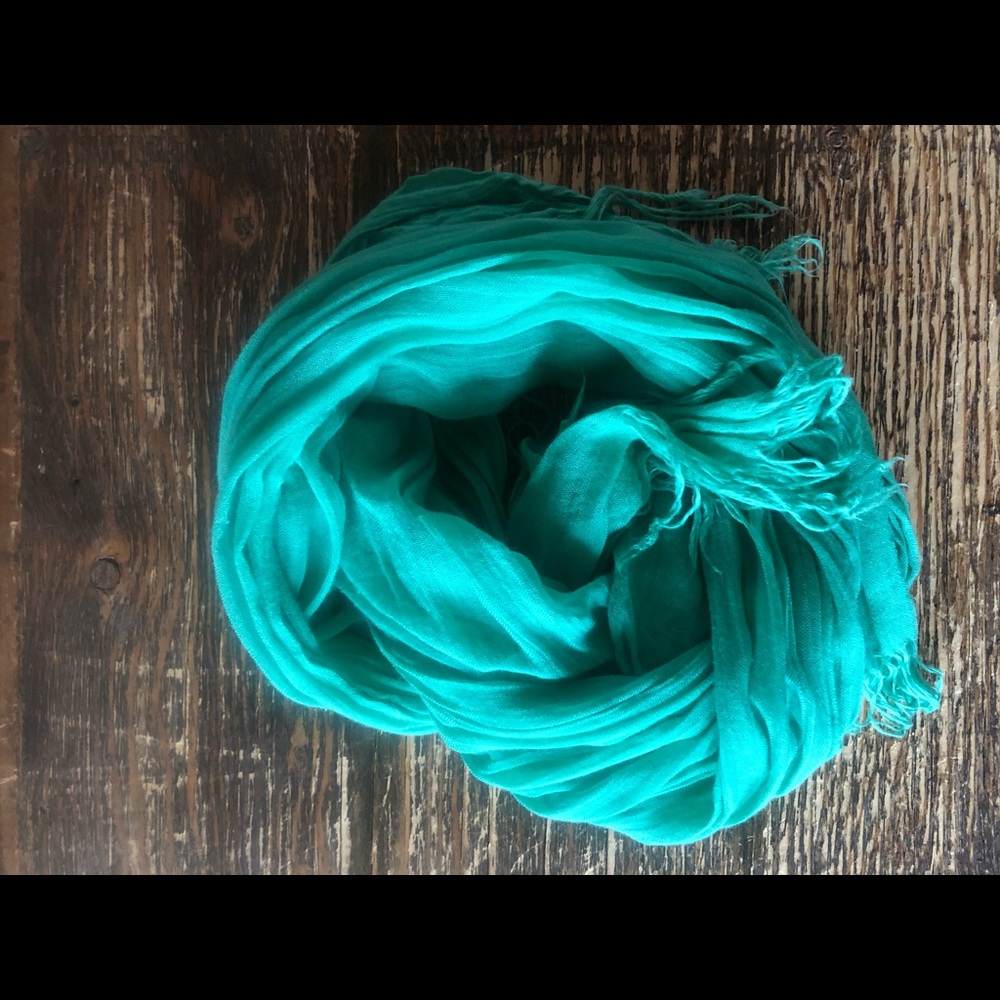 Teal scarf
